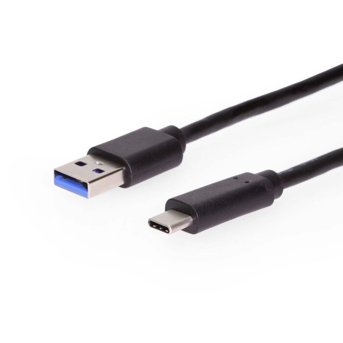USB 3.2 Gen 2 Type-C Male to Type-A Male Cable - 3ft