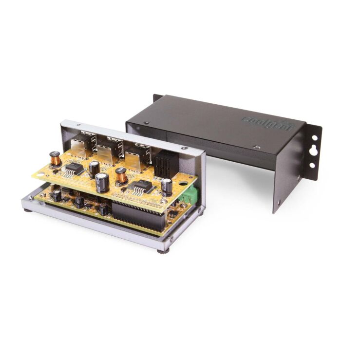 Industrial 12-Port USB 2.0 Powered Hub for PC-MAC  DIN-RAIL Mount