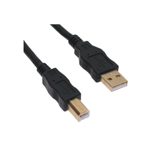 15ft. Black USB 2.0 A to B Device Cable