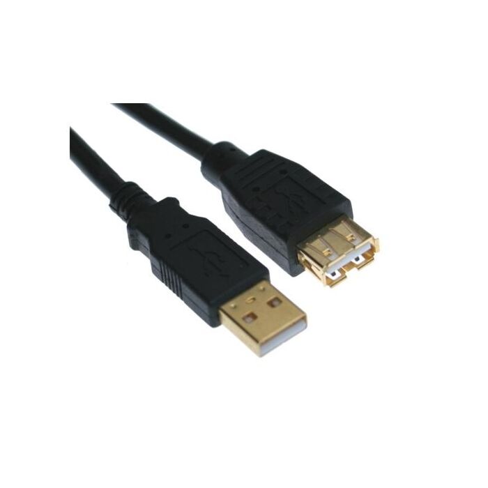 10ft. Black USB 2.0 Hi-Speed A to A High Performance Extension Cable