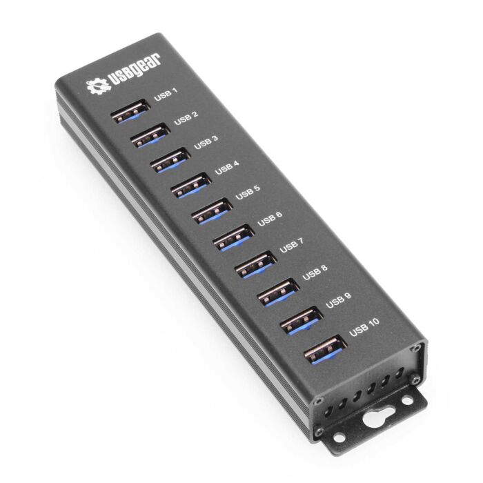 10-Port USB 3.2 Gen 1 Mountable Charging and SuperSpeed Data Hub