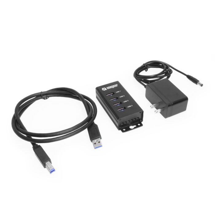 4-Port USB 3.2 Gen 1 Mountable Charging and Data Hub
