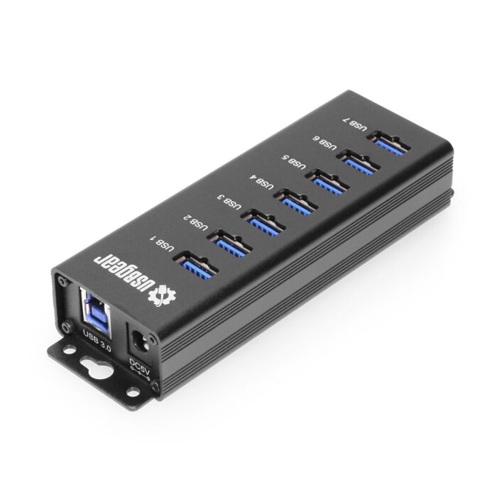 7-Port USB 3.2 Gen 1 Charging and SuperSpeed Mountable Data Hub