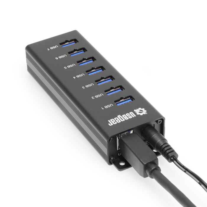 7-Port USB 3.2 Gen 1 Charging and SuperSpeed Mountable Data Hub