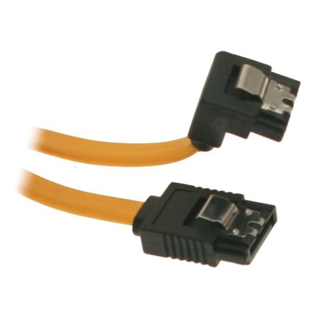 5 inch SATA II Device Cable 26AWG Straight to Right