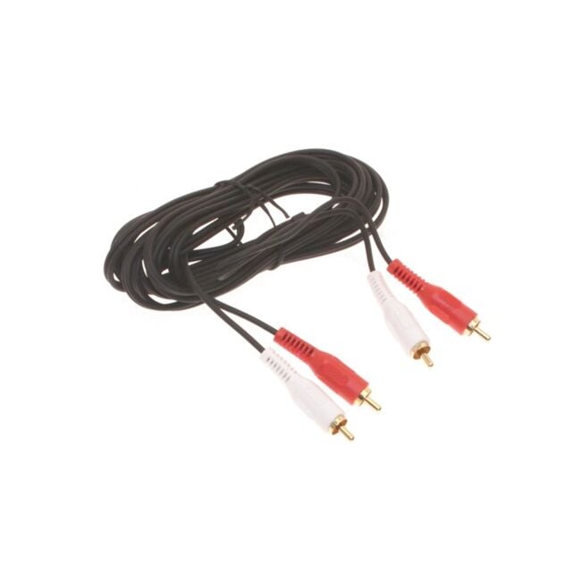 12ft. RCA L/R to RCA L/R Stereo Cables Hi-Quality Gold Plated