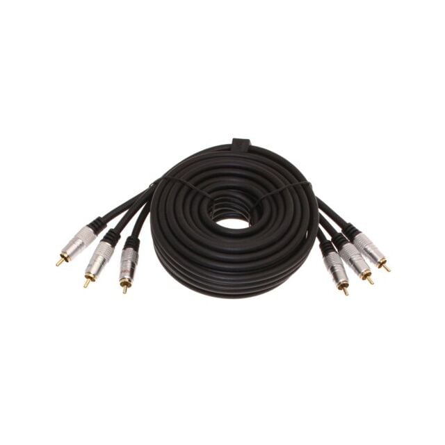 12ft. Component Video Cable 3 RCA to 3 RCA Gold Plated Shielded
