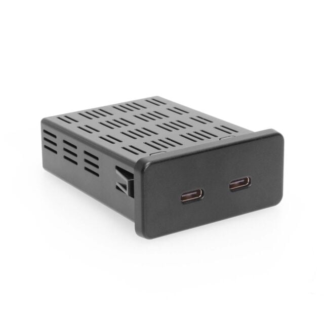 Dual Port USB Type-C PD 105W Automotive Ready Charger w/ ESD Protection