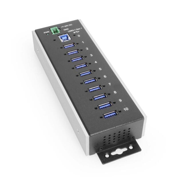 10 Port USB 3.2 Gen 1 Industrial Wide Temp Range Hub