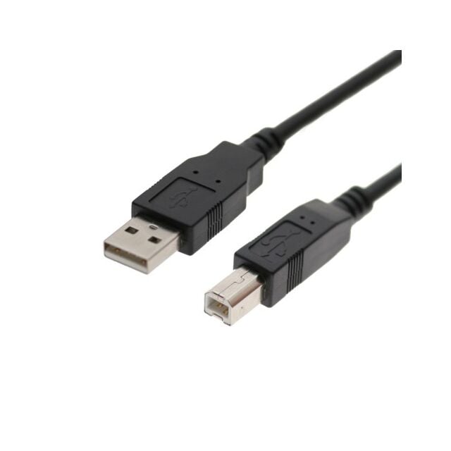 3ft. Black USB 2.0 A to B Device Cable