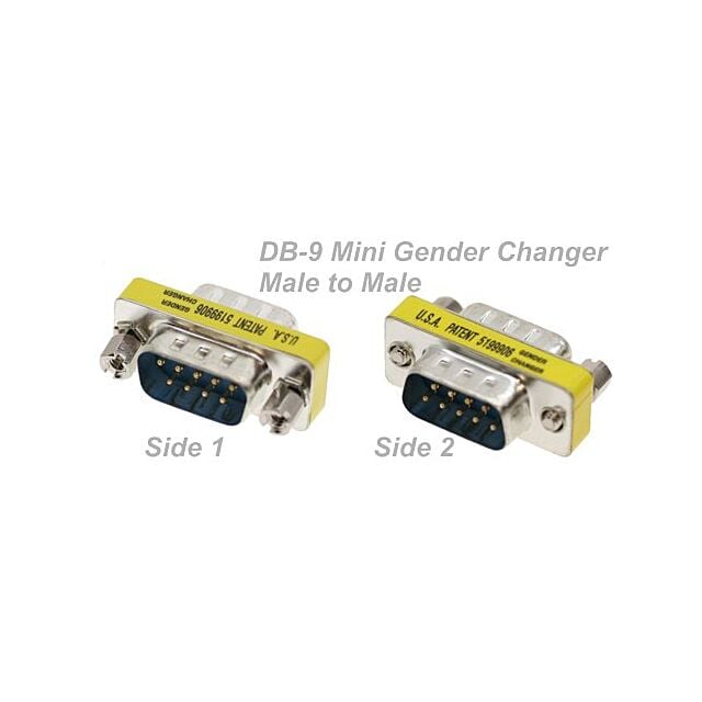 DB9 M/M MINI Gender Changer