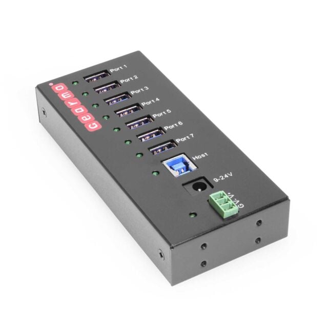 7 Port USB 3.0 Gearmo Prosumer Series Hub Front View