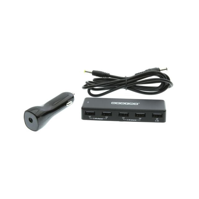 5-Port USB Car Charger 36W DC Charging for Travel
