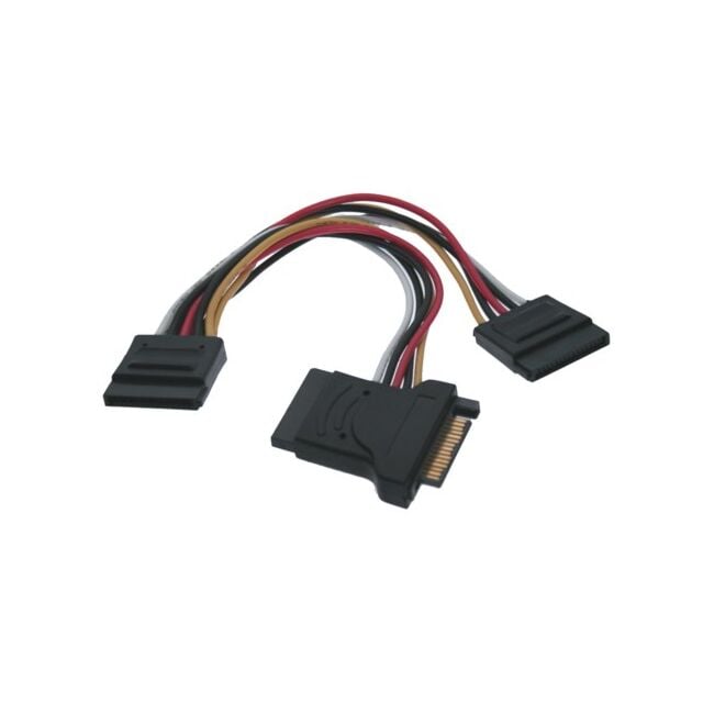 SATA Power Y Cable  15-Pin SATA Power SATA Splitter Power Cable