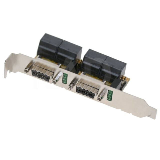 Internal to External Multilane Dual Port PCI Bracket