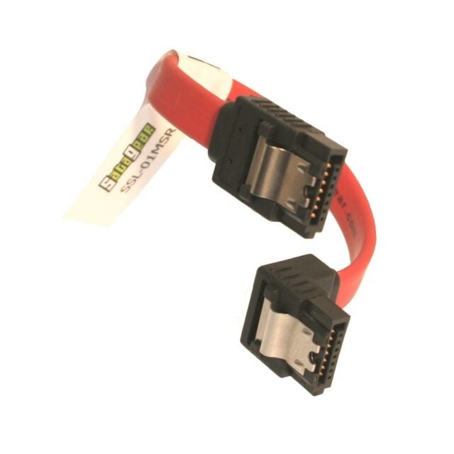 40 inch SATA III Latching Cable Straight to Right Angle