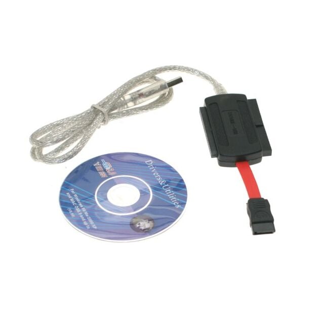 USB 2.0 to SATA and IDE Bridge Adapter Converter Cable for SATA HDD