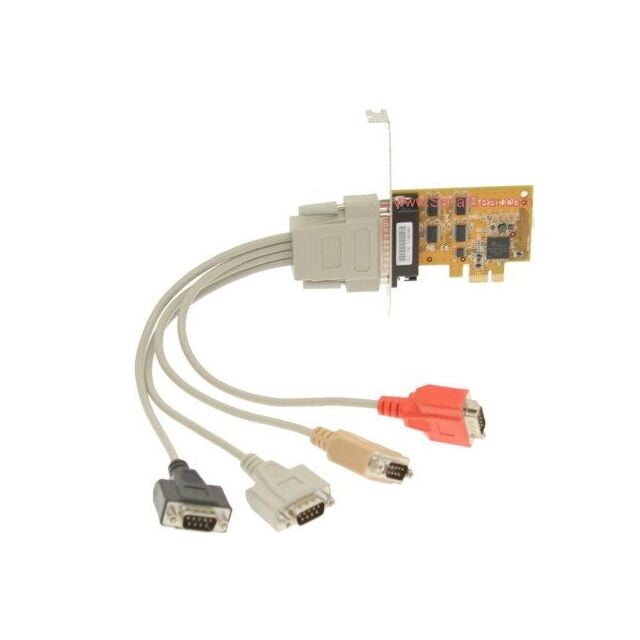 4-Port RS-232 PCI Express Serial Board Vista/XP Oxford Chip