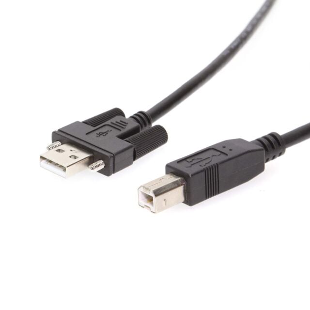 6ft USB 2.0 Screw-Locking Type-A to B Cable