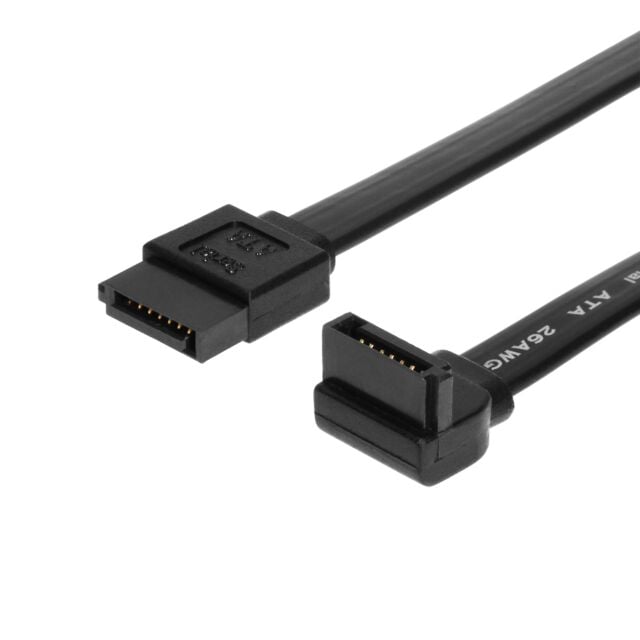 20 inch SATA III Device Cable Straight to Right Angle (SS-05MSR)