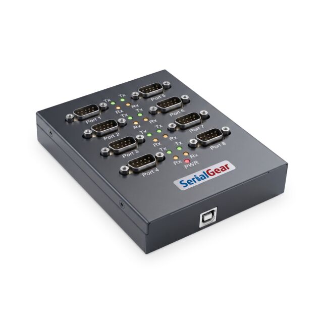 USB USB 2.0 Serial high speed adapter box industrial 8-port RS-232 FTDI