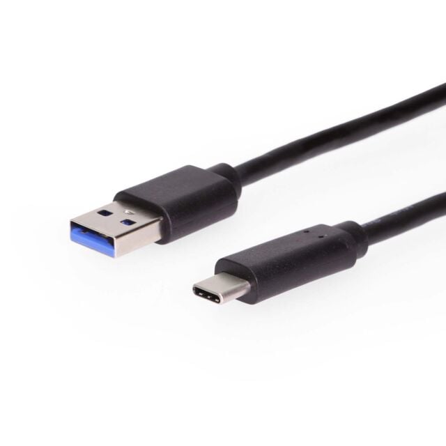 USB 3.2 Gen 2 Type-C Male to Type-A Male Cable - 3ft