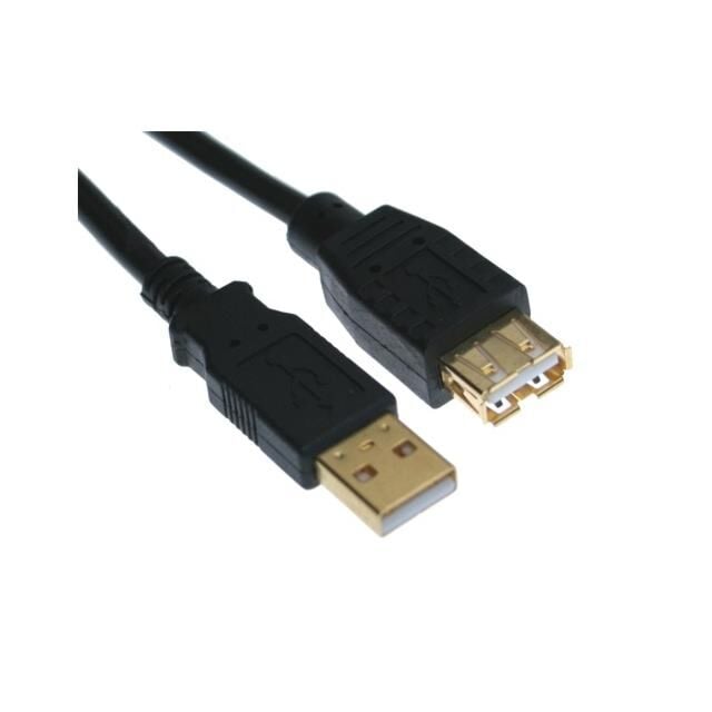 10ft. Black USB 2.0 Hi-Speed A to A High Performance Extension Cable
