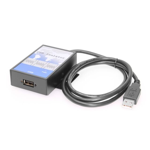 USB Isolator 3000 Vrms Rugged Metal Chassis