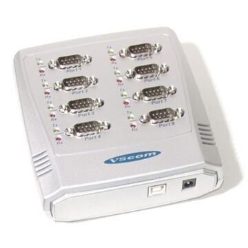 USB to Serial 8 port Data Control Box RS-232 FTDI Adapter Win 10