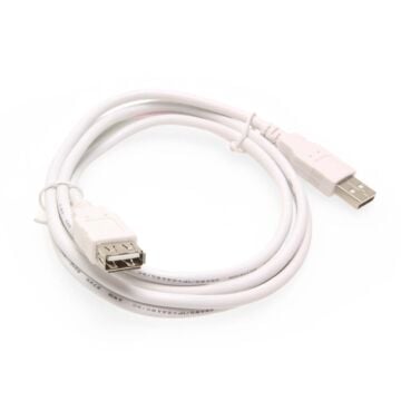 5ft. White USB 2.0 A-Male to A-Female Extension Cable