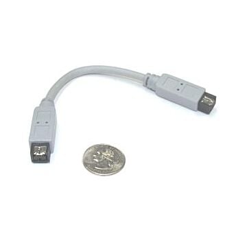 8" Daisy Chain 9-pin to 9-pin firewire 800 Black cable