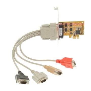 4-Port RS-232 PCI Express Serial Board Vista/XP Oxford Chip