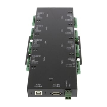 8-Port Terminal Block RS232/422/485 to USB Isolation/Surge Protection