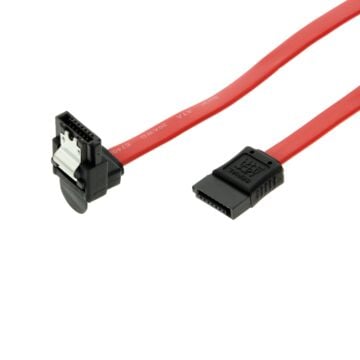 Right Angle 9-inch Serial ATA, SATA II UltraFlex 30-gauge Soft Cable