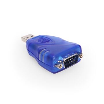 Mini USB 2.0 to RS-232 DB-9 Serial Adapter w/ 15kV ESD Protection & 3ft. USB Extension Cable