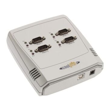 4-Port USB DB-9 Serial RS232 Adapter for Windows 10, 8, and 7