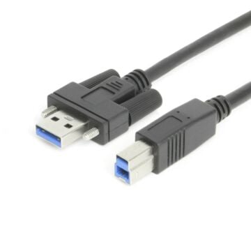 6ft USB 3.2 Gen 1 Screw-Locking Type-A to B Cable - High-Speed Data Transfer