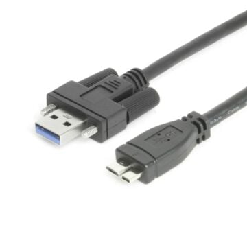 3ft USB 3.2 Gen 1 Screw-Locking Type-A to Micro-B Cable - High-Speed Data Transfer
