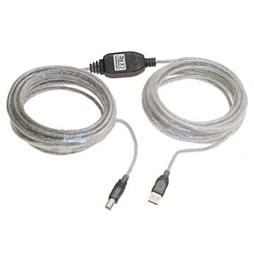 Hi-Speed USB 2.0 Active Cable A Male to B Male, 36ft. Long