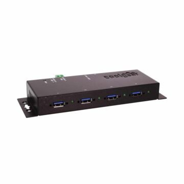 USB 3.2 G1 4-Port Industrial Hub w/ Power Supply, GL 3520 Chipset